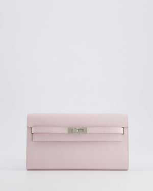 Hermès Kelly To Go Bag in Mauve Pale Epsom Leather with Palladium Hardware