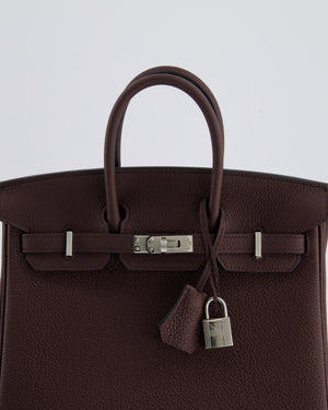 *HOT COLOUR* Hermes Birkin 25cm Bag in Rouge Sellier Togo Leather with Palladium Hardware