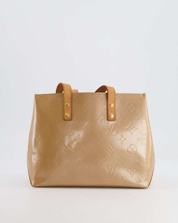 Louis Vuitton Beige Monogram Vernis Reade PM Bag with Gold Hardware