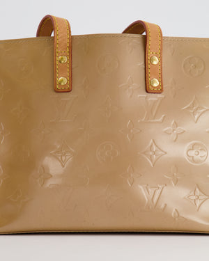 Louis Vuitton Beige Monogram Vernis Reade PM Bag with Gold Hardware