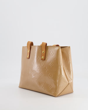 Louis Vuitton Beige Monogram Vernis Reade PM Bag with Gold Hardware