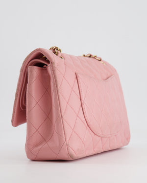 *FIRE PRICE* Chanel Bubblegum Pink Vintage Classic Medium Double Flap Bag in Lambskin Leather with 24K Gold Hardware