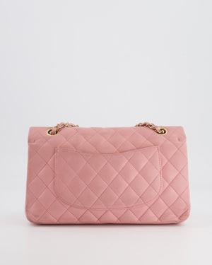 *FIRE PRICE* Chanel Bubblegum Pink Vintage Classic Medium Double Flap Bag in Lambskin Leather with 24K Gold Hardware