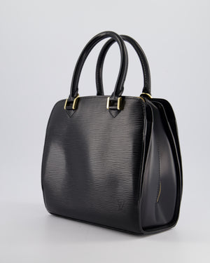 Louis Vuitton Black Epi Pont Neuf Bag with Gold Hardware