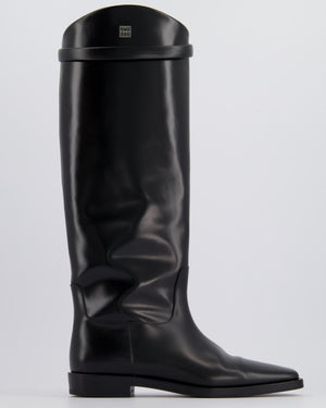 Toteme Black The Riding Leather Knee Boots Size EU 37 RRP £860