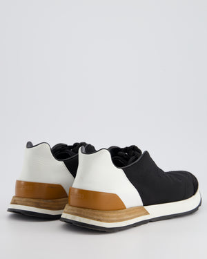 Hermès Black Trainers with White Leather Back Size EU 37.5