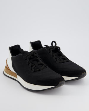 Hermès Black Trainers with White Leather Back Size EU 37.5