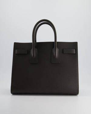 Saint Laurent Elephant Grey Small Sac de Jour Tote Bag in Grained Calfskin Leather with Black Hardware RRP £2,475