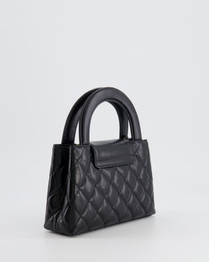 *HOT & RARE* Chanel Small Kelly Shopping Bag in Black Calfskin Leather with Brushed Gold Hardware