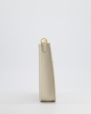 Hermès Mini Evelyne Bag in Beton Clemence Leather with Gold Hardware