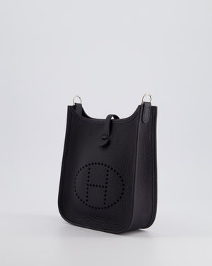 Hermès Mini Evelyne Bag in Caban Clemence Leather with Palladium Hardware