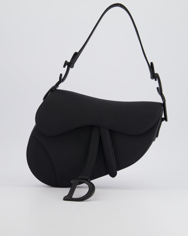 Christian Dior Black UltraMatte Calfskin Saddle Bag RRP £3450