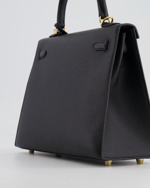 *HOLY GRAIL* Hermès Kelly 25cm Sellier Bag in Black Epsom Leather with Gold Hardware