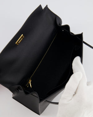 *HOLY GRAIL* Hermès Kelly 25cm Sellier Bag in Black Epsom Leather with Gold Hardware