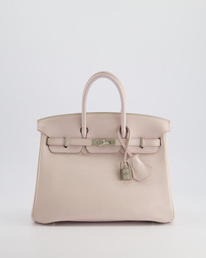 *FIRE PRICE* Hermès Birkin Retourne 25cm in Rose Dragee Swift Leather with Palladium Hardware