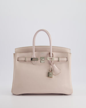 *FIRE PRICE* Hermès Birkin Retourne 25cm in Rose Dragee Swift Leather with Palladium Hardware