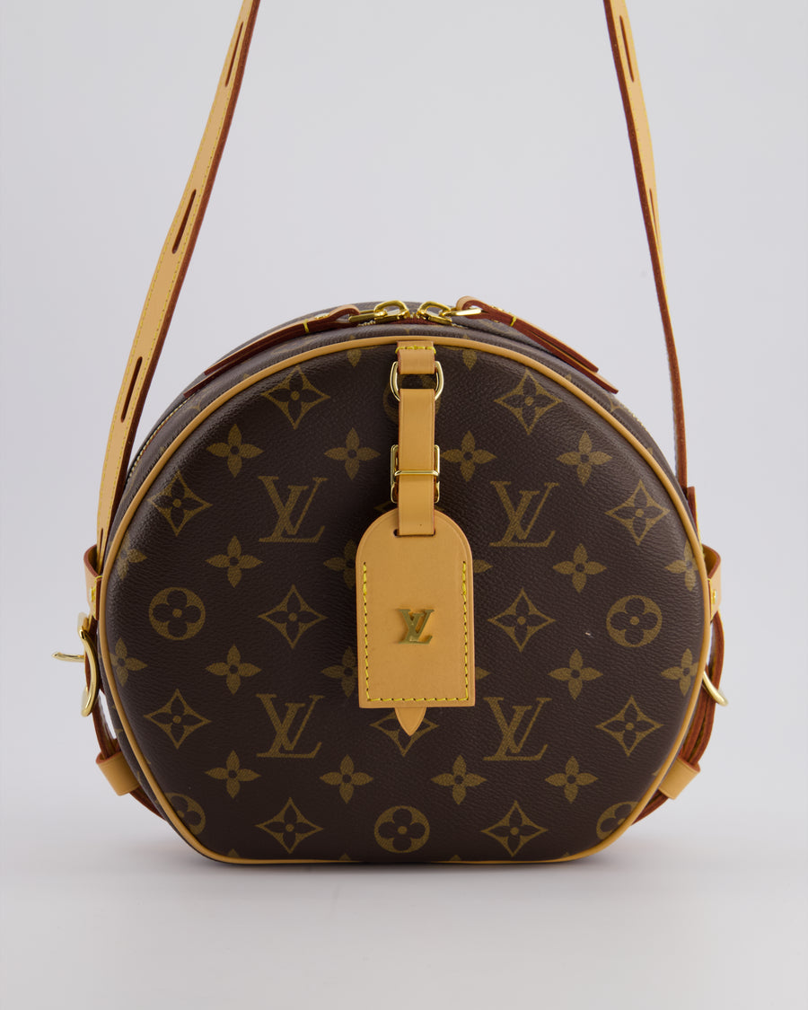 Louis Vuitton Monogram Canvas Boite Chapeau Souple Cross-Body Bag with Gold Hardware