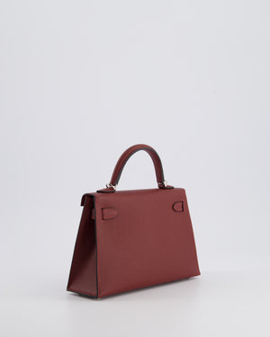 *VERY RARE* Hermès Mini Kelly II 20cm Bag In Rouge H Epsom Leather with Palladium Hardware