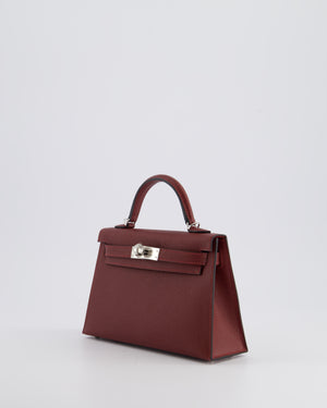 *VERY RARE* Hermès Mini Kelly II 20cm Bag In Rouge H Epsom Leather with Palladium Hardware