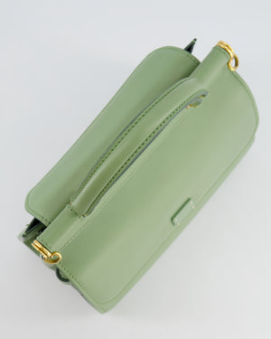 Dolce & Gabbana Pistachio Green Sicily 58 Top Handle Bag With Gold Hardware RRP £1,600