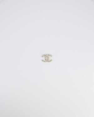 *HOT* Chanel Silver CC Diamanté Brooch