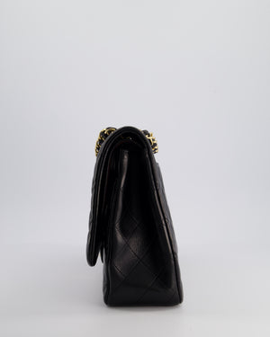 Chanel Black Maxi Classic Double Flap Bag in Lambskin Leather with Gold Hardware RRP £10,030