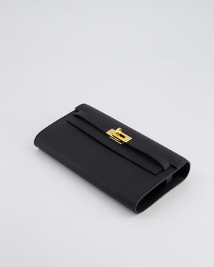 *HOT* Hermès Kelly To Go Bag in Black Epsom Leather with Gold Hardware