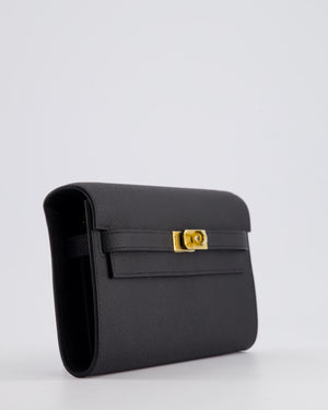 *HOT* Hermès Kelly To Go Bag in Black Epsom Leather with Gold Hardware