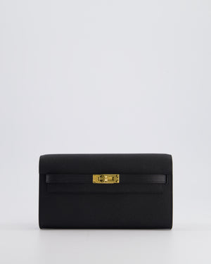 *HOT* Hermès Kelly To Go Bag in Black Epsom Leather with Gold Hardware