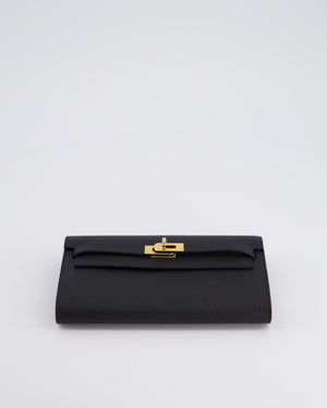 *HOT* Hermès Kelly To Go Bag in Black Epsom Leather with Gold Hardware