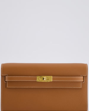 *HOT* Hermès Kelly To Go Bag in Gold Evercolour Leather with Gold Hardware