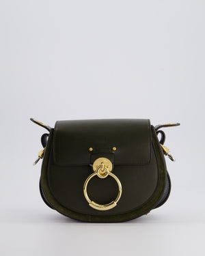 Chloé Khaki Tess Small Bag in Calfskin Leather with Gold Hardware RRP £1250