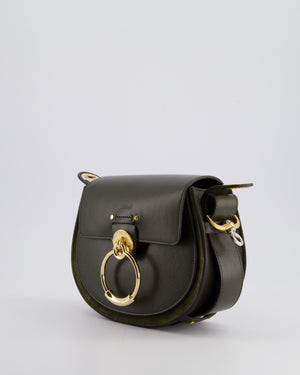 Chloé Khaki Tess Small Bag in Calfskin Leather with Gold Hardware RRP £1250