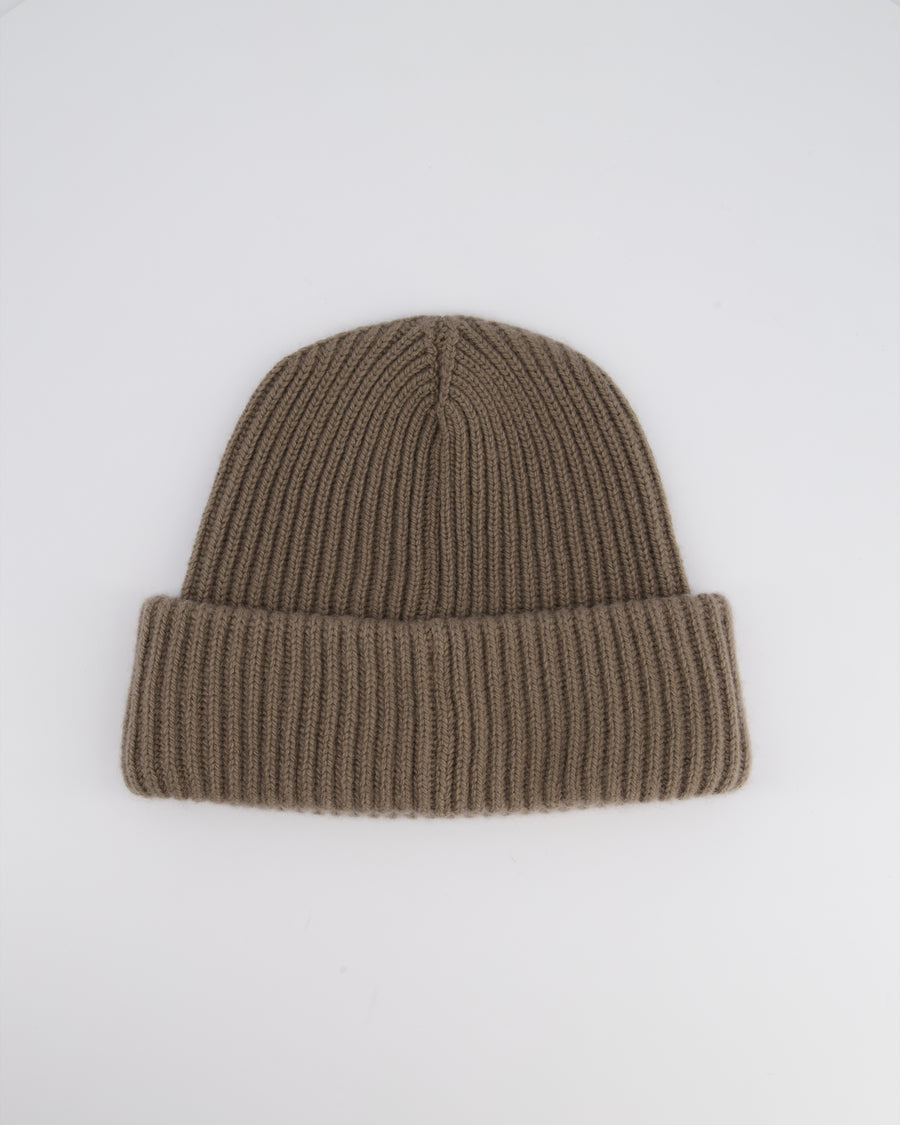 Hermès Beige Knitted Beanie Hat Size M