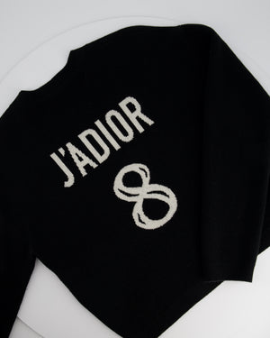 Christian Dior Black J'adore 8 Long Sleeve Jumper Size FR 34 (UK 6)