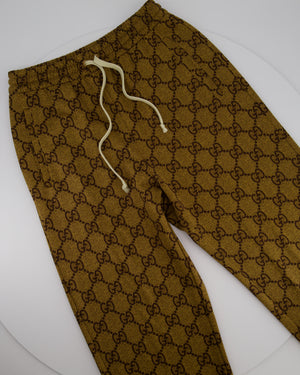 Gucci Brown GG Monogram Joggers Size XXS (UK 4)