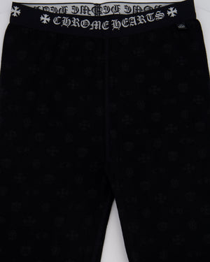 Chrome Hearts Black Logo Print Leggings Size S (UK 6/8)