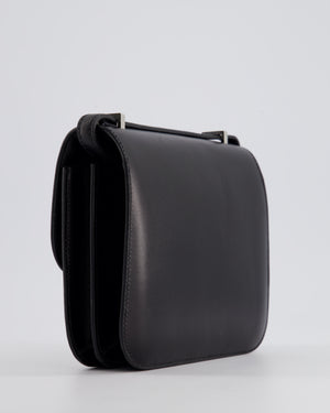 *LIMITED EDITION* Hermès Constance 18 III Miroir Clouté Bag in Black Box Leather with Palladium Hardware