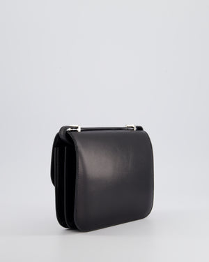 *LIMITED EDITION* Hermès Constance 18 III Miroir Clouté Bag in Black Box Leather with Palladium Hardware