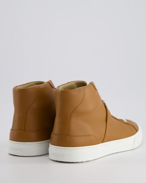 Hermès High Top Day Sneaker in Gold with Palladium Hardware Size EU 41