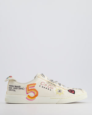 Chanel x Pharrell Williams Graffiti Print Sneakers Size EU 40