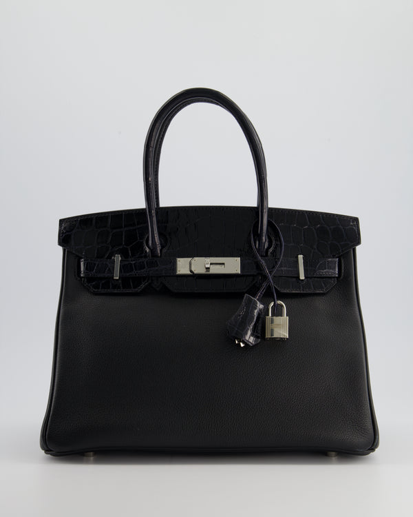 *HOLY GRAIL* Hermés Birkin 30cm Black Touch Alligator Novillo with Palladium Hardware