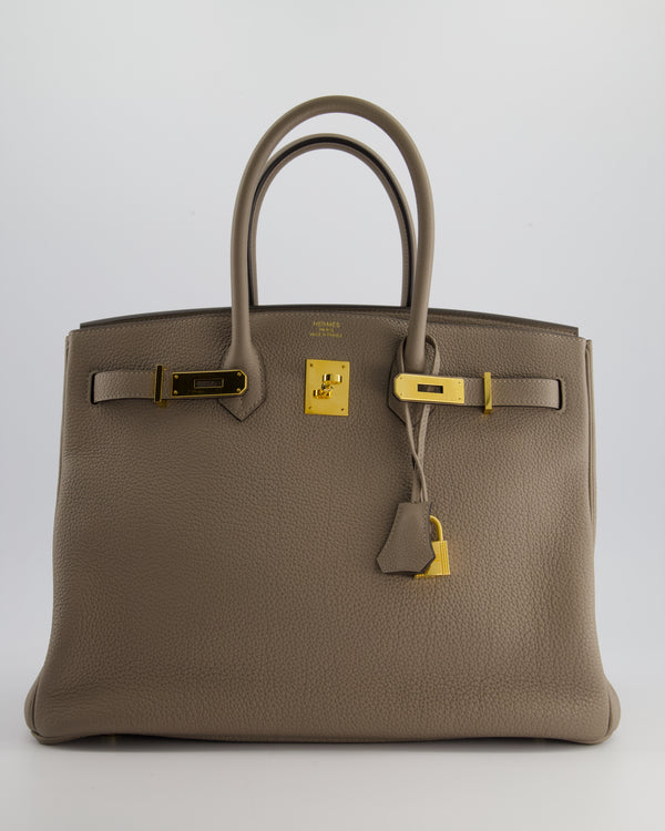 Hermès Birkin 35cm Bag in Gris Asphalt Togo Leather with Gold Hardware