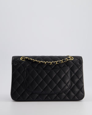 *HOT* Chanel Medium Black Classic Double Flap Bag in Caviar Leather with Gold Hardware