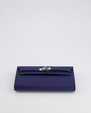 Hermès Kelly To Go Bag in Bleu Indigo Epsom Leather with Palladium Hardware