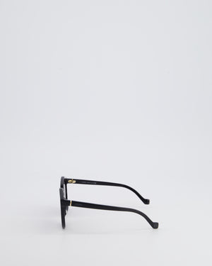 Loewe Oversized Black Sunglasses With Side Logo Detail