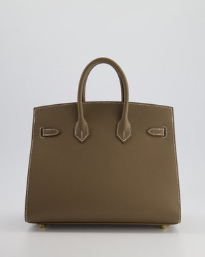 *HOLY GRAIL* Hermès Birkin 25cm Bag Sellier in Etoupe Epsom Leather with Gold Hardware