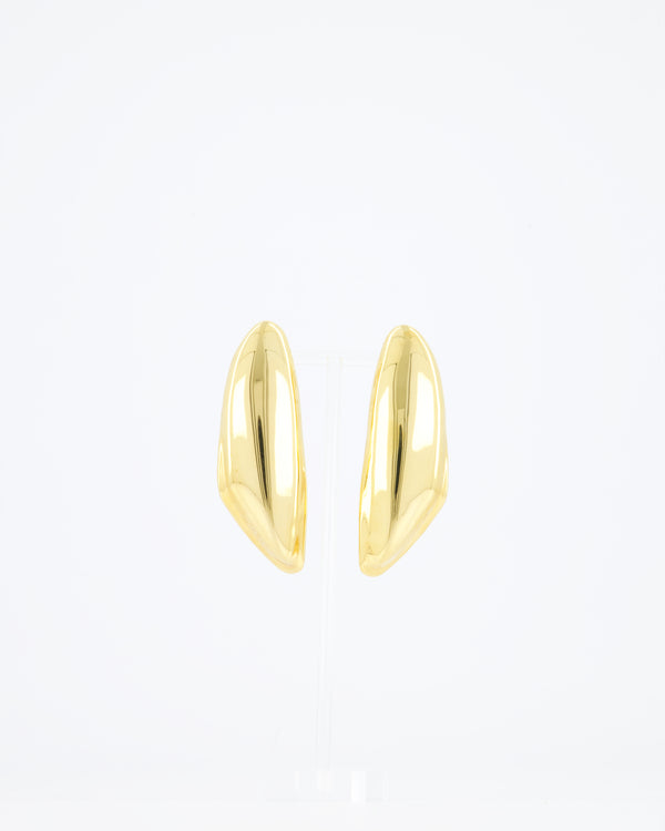 Alaïa Gold Bumper Clip On Earrings