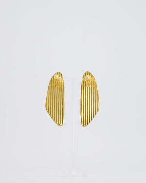 Alaïa Gold Bumper Clip On Earrings