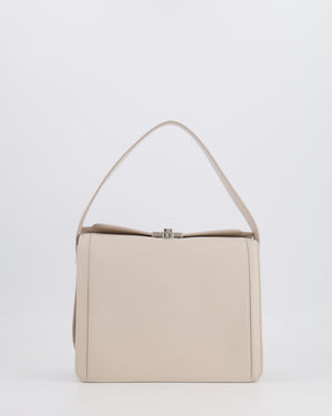 Susan Szatmary Chalk White Petit Palais Bag in Leather with Silver Hardware RRP £1,090